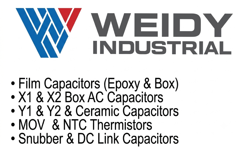 Weidy Industrial - Film Capacitors, Box AC Capacitors, Ceramic Capacitors, Thermistors Sourcing